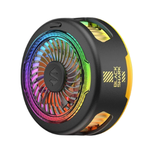 Black Shark Magnetic Funcooler 5 Phone Cooler Fun for Gaming, Cell Phone Cooler for iOS/Android (2.63-3.46 Inches) Semiconductor Heatsink Cooling Fan (Funcooler 5 Black)