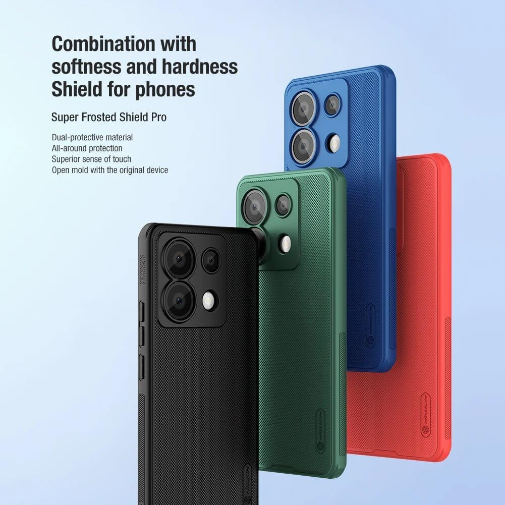 "Redmi Note 13 Pro/POCO X6 PRO/ POCO X6" Nillkin Case Super Frosted Shield Hard Protection Cover for Redmi Note 13 Pro Case
